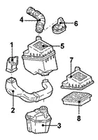 Újdonság TOYOTA COROLLA 99.10-02.01 Légszűrőház bontott alkatrész