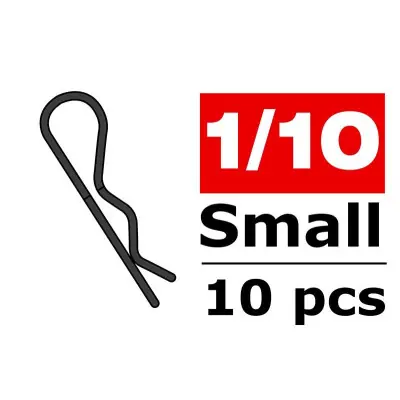 Team Corally - karosszéria - 45° hajlított - kicsi - fekete - 10 db. Azonnali szállítás