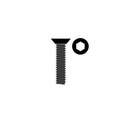 Alacsony ár Süllyesztett fejű acél csavar, M4x14mm, 10 db.