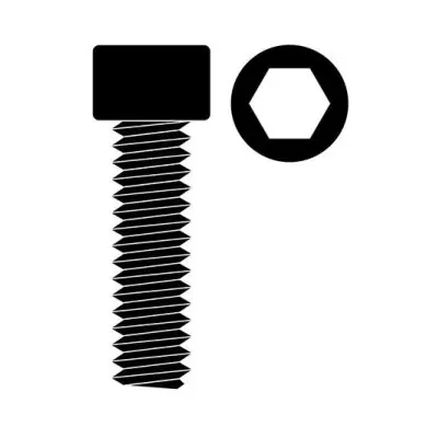 Olcsóbb Acél csavar hengeres fejjel, M4x12mm, 10 db.