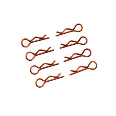 Karosszéria klipszek kicsi 1/10 - jobb és bal 4 db - narancssárga Azonnali szállítás