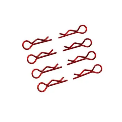 Különleges ajánlat Karosszéria klipszek kicsi 1/10 - jobb és bal 4 db - piros