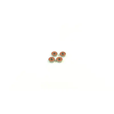 SWORKz golyóscsapágy piros gumis porvédővel 5x13x4mm, 4 db. Kedvezmény