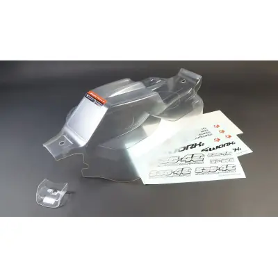 Csak ma SWORKz 1/8 Falcon ST-4 ELEKTRO átlátszó lexán karosszéria, előre vágott, matricákkal együtt, 1 db.