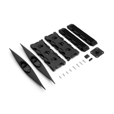 Legkelendőbb Készlet kenu, visszaszerződeszka és tartály fekete expedíció 1/10