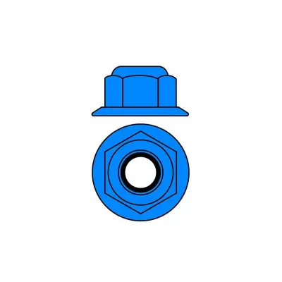 Szezonális akció Alumínium Nejlon STOPanyák M5 aljjal - kék - 10 db.