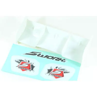 SWORKz 1/8 Off Road PRO Race hátsó szárny, fehér, 1 db. Olcsóbb