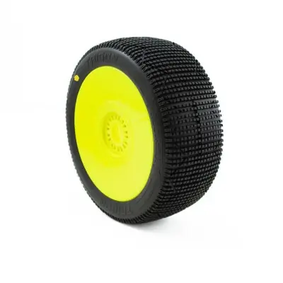 TRIGON v3 BUGGY C2 (SOFT) ragacsos gumiabroncsok, sárga tárcsák, 2 db. Olcsó