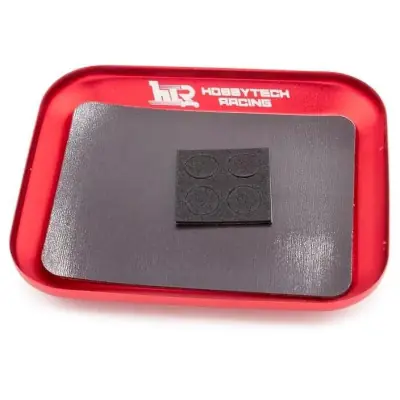 Alumínium mágneses tál piros (105 x 85 mm) Újdonság