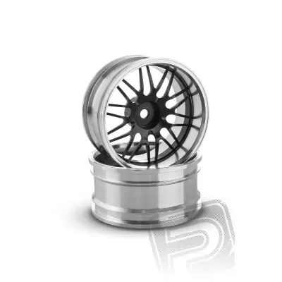 Azonnali szállítás Alumínium tárcsa 10 küllős, offset 9 mm - fekete (2db.)