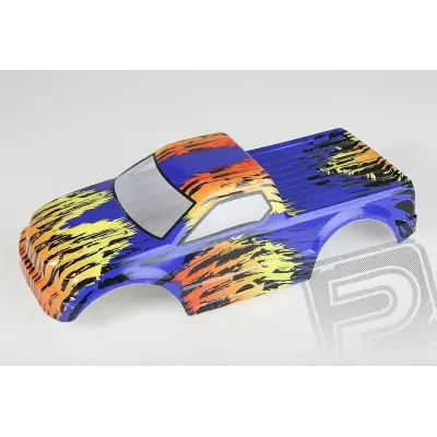 Olcsó Lakkozott karosszéria Himoto Truck 1:10 (kék-narancssárga)