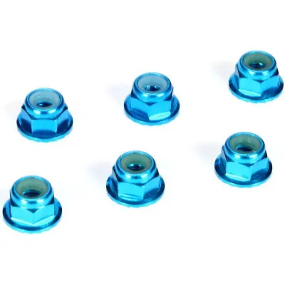 Korlátozott ajánlat Önzáró anya M4, peremes, alu, kék (6)