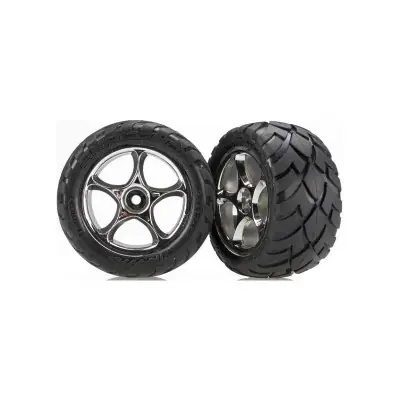 Népszerű Traxxas kerék 2.2", felni Tracer ezüst, gumi Anaconda (2) (hátsó)