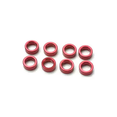 Akció Traxxas - távtartó gyűrű alumínium piros (8)