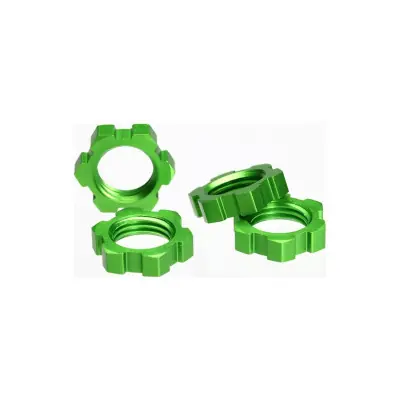 Traxxas - kerékanyák 17mm alumínium zöld (4) Expressz szállítás