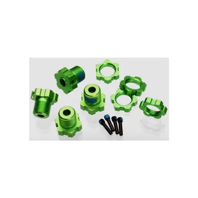 Árengedmény Traxxas - kerékagy 17mm alumínium zöld (4)