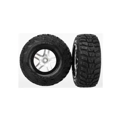 Expressz szállítás Traxxas 2.2/3.0" kerék, SCT Split-Spoke lemez fekete- szatén, Kumho S1gumi (2)