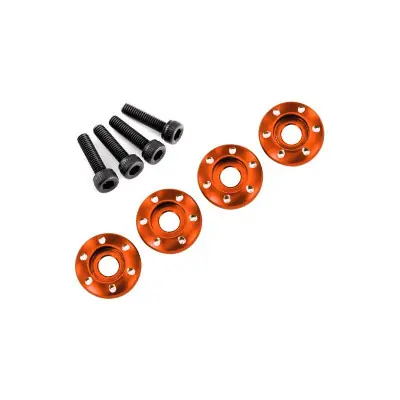 LaTrax - Tárcsa alátét alumínium narancssárga, csavar M3x12mm CS (4) Árengedmény