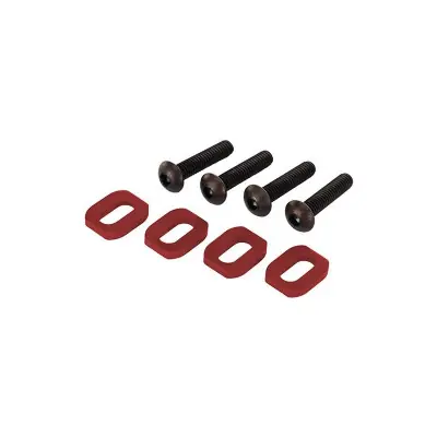 Kiárusítás Traxxas alátét a motor csavarjaihoz, alu piros (4): X-Maxx