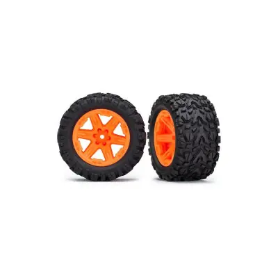 Traxxas 2.8" kerék, RXT narancssárga, Talon Extreme gumik (pár) Expressz szállítás