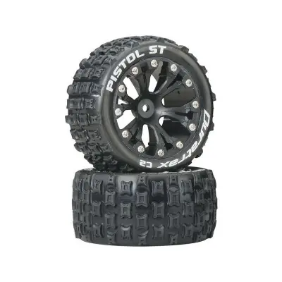 Duratrax kerék 2.8" Pistol ST 2WD hátsó C2 fekete (2) Újdonság