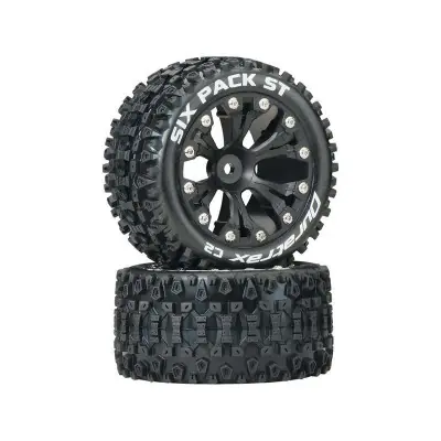 Rendeld meg most Duratrax kerék 2.8" Six Pack ST 2WD hátsó C2 fekete (2)