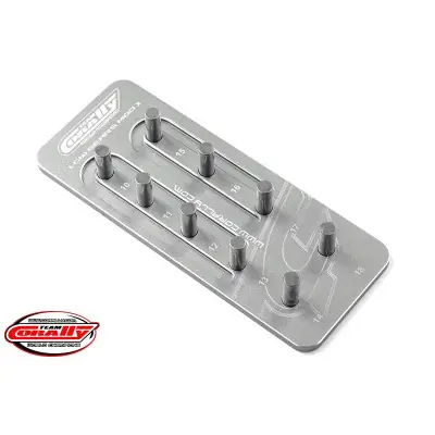 Alumínium fogaskeréktartó M1.0/5.0mm tengely (kilenc fogaskerékhez) Legkelendőbb