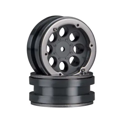 Olcsóbb Axial disc 1.9" Beadlock 8 lyukú fekete (2)
