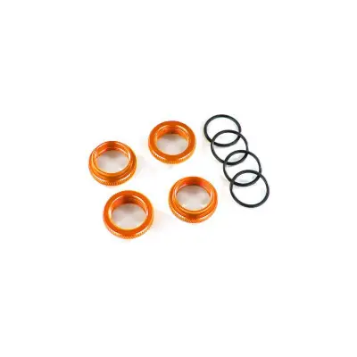 Különleges ajánlat Traxxas biztosító anya lengéscsillapítóhoz GT-Maxx alu narancssárga4)