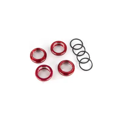 Biztonságos fizetés Traxxas biztosító anya lengéscsillapítóhoz GT-Maxx alu piros (4)