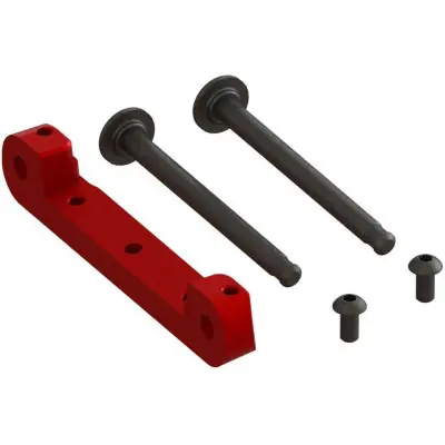 Árengedmény Arrma első tengelytámasz felső, CNC alumínium, piros