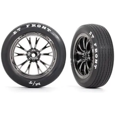 Traxxas kerék, hegesztett tárcsa króm fekete (elöl) (2) Népszerű