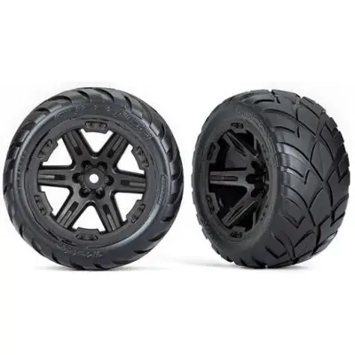 Vásárlói kedvenc Traxxas kerék 2.8", RTX fekete tárcsa, Anaconda gumik (4WD elöl/hátul, 2WD elöl) (2)