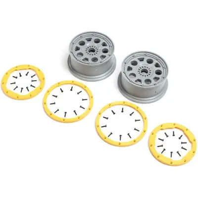 Utolsó esély Losi tárcsa ezüst, sárga beadlock (2): DBXL 2.0