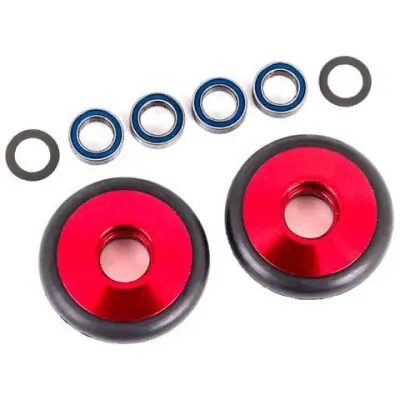 Traxxas wheelie kerekek alumínium piros eloxált (2) Kiárusítás