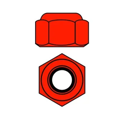 Alumínium Nejlon STOPanyák M4 - piros - 10db.. Legkelendőbb