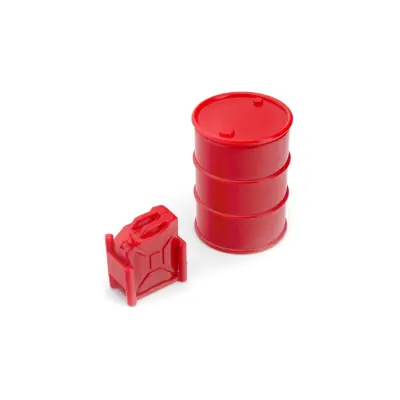 Műanyag hordó és tartály készlet piros expedíció 1/24 Legnépszerűbb