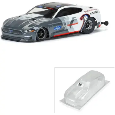 Pro-Line karosszéria 1:16 21 Mustang Cobra Jet festetlen: Losi Mini Drag Azonnal elérhető