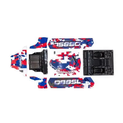 DB8SL karosszéria, piros/kék Exkluzív ajánlat