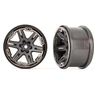 Kiárusítás Traxxas 2.8" RXT szögletes szürke/fekete króm (2)