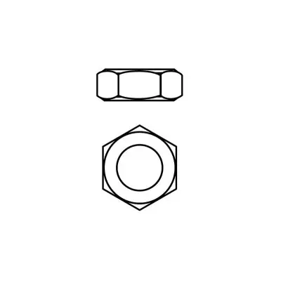 Prémium M5 acél anyák - alacsony - 10 db.