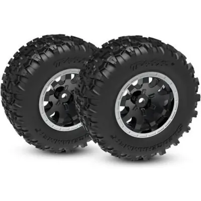 Traxxas kerék 2.1/2.6", fekete tárcsa, Sledgehammer gumi (elöl) (2) Szuper ajánlat
