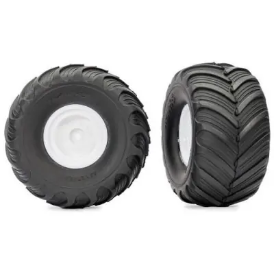 Outlet Traxxas felni 2.0/3.0", fehér tárcsa, Terra Groove gumik (2)