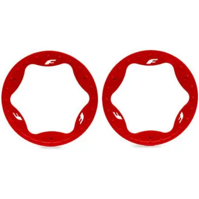 Végkiárusítás Traxxas Beadlock gyűrű 4.3" piros (2 db)