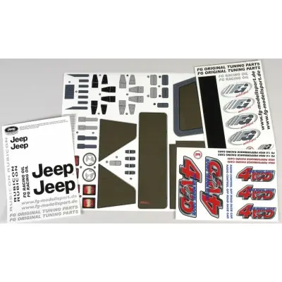 Biztonságos vásárlás Matricák Jeep 4WD karosszériához, készlet