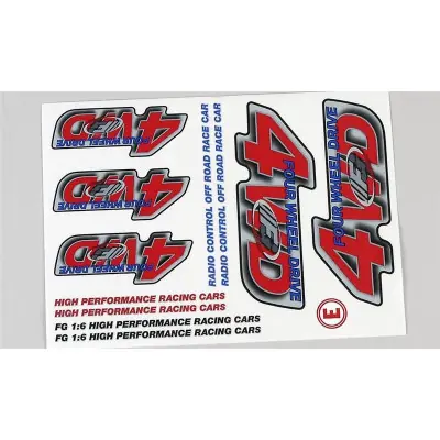 Szuper ajánlat 4 WD modell matricák a Monst./Stadium modellekhez