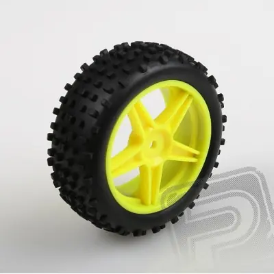 Gumi BUGGY komplett ragasztott 1/10 - első, sárga, 2 db Kedvezményes ár