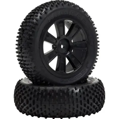 Legnépszerűbb VTEC Kamikaze 4WD első,fekete felnire ragasztott gumi - 1/10 Buggy J-keverék