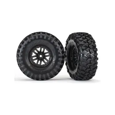 Gyors kiszállítás Traxxas kerék 1.9", felni TRX-4 fekete, gumi Canyon Trail (pár)