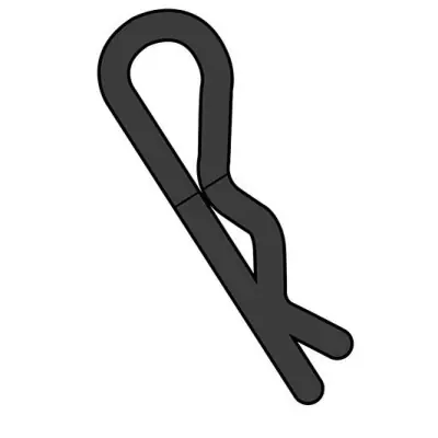 Olcsó Team Corally - karosszéria - 45° hajlított - nagy - fekete - 10 db.